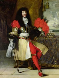 Siedzący portret Ludwika XIV (1638-1715), po 1670